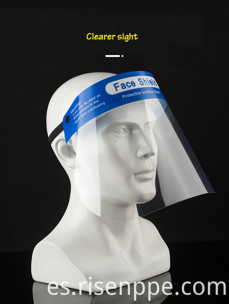 Protector facial a prueba de polvo desechable Dust Proof Face Shield Disposable